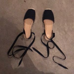 Crown & Ivy Lace up Sandals.